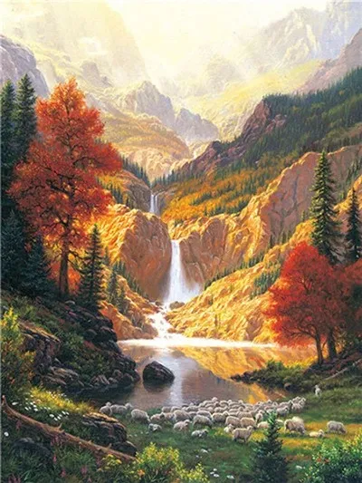 Digital Oil Painting Color Filling Frameless Decoration Style8 - Shop at LoveMi