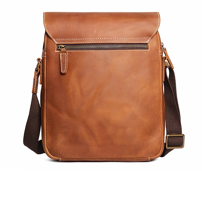 New Men's Handmade Genuine Leather Shoulder Bag - Image 10