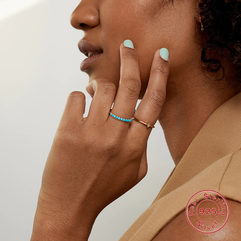 Diamond-encrusted Pearl And Turquoise Ring