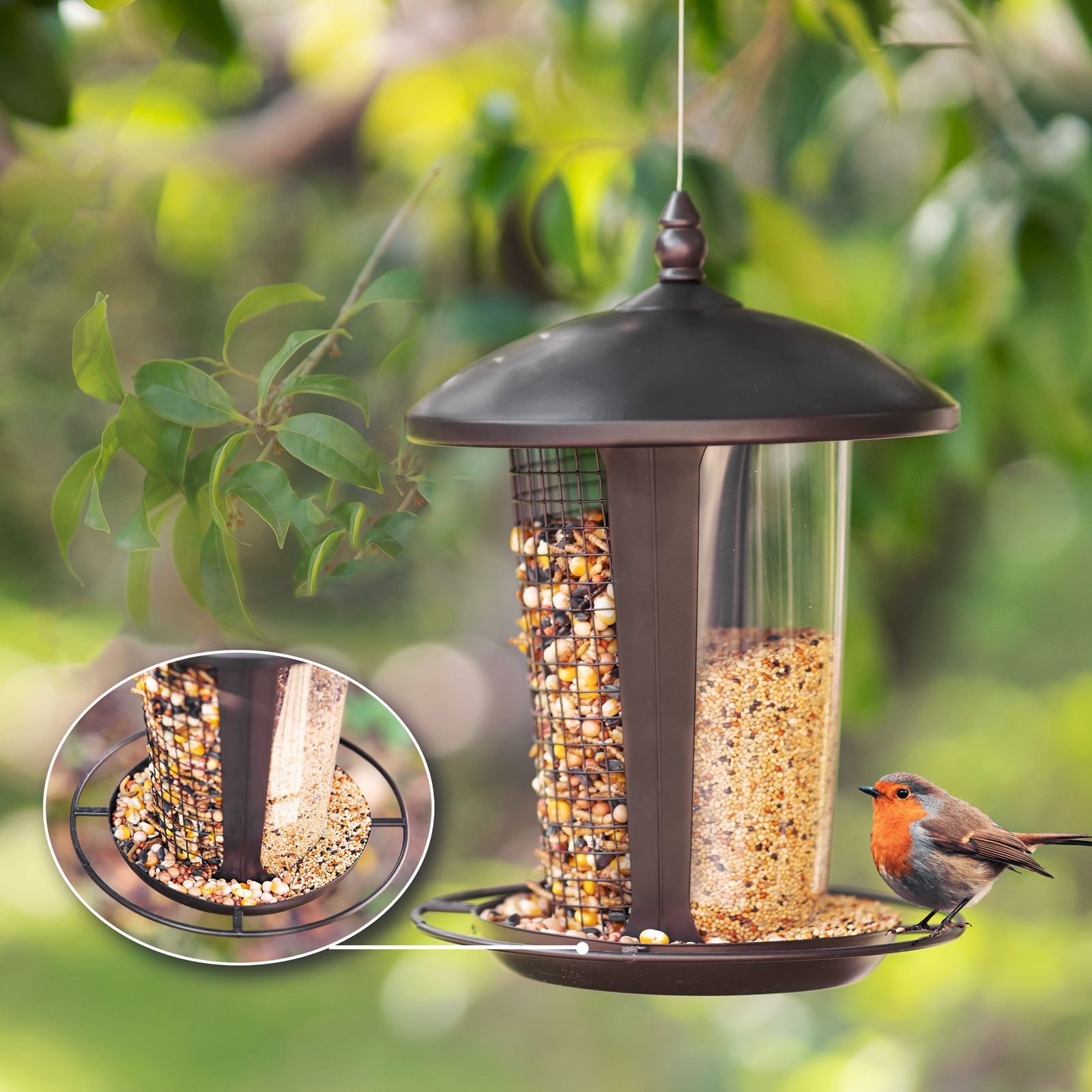 Title 13, Outdoor Garden 2-in-1 Feeder Hanging Automatic