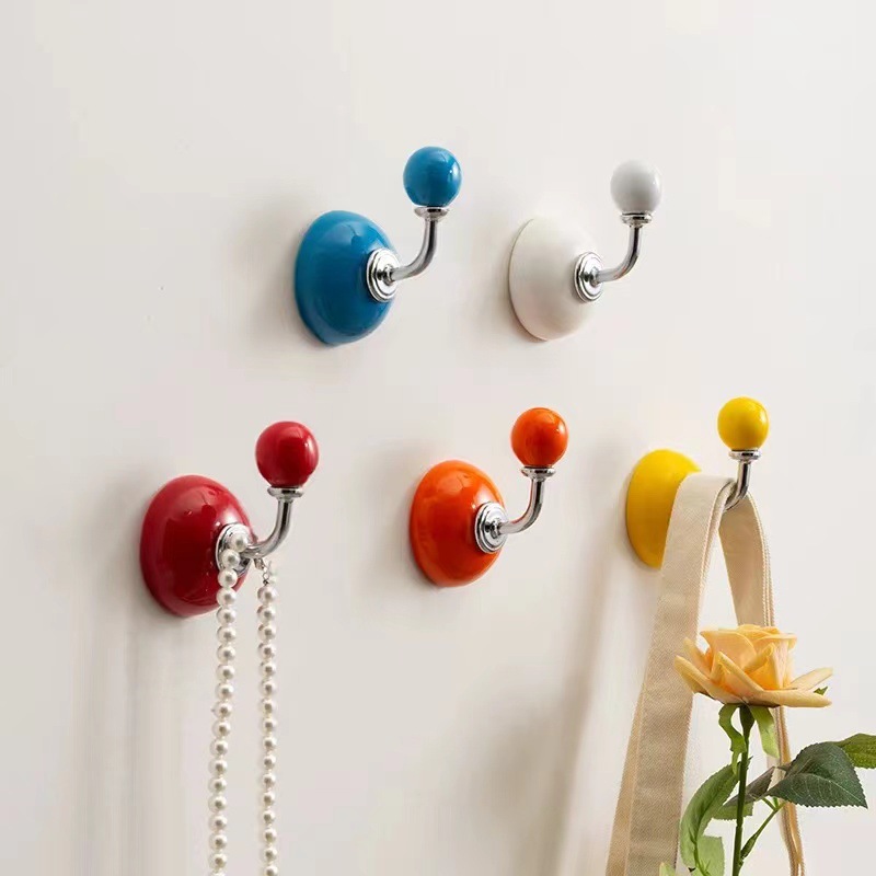 Creative Ceramic Coat Hook And Storage Rack