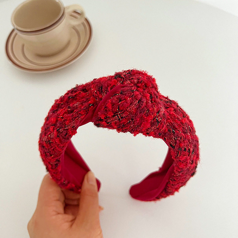 Red Black Knotted Hair Hoop