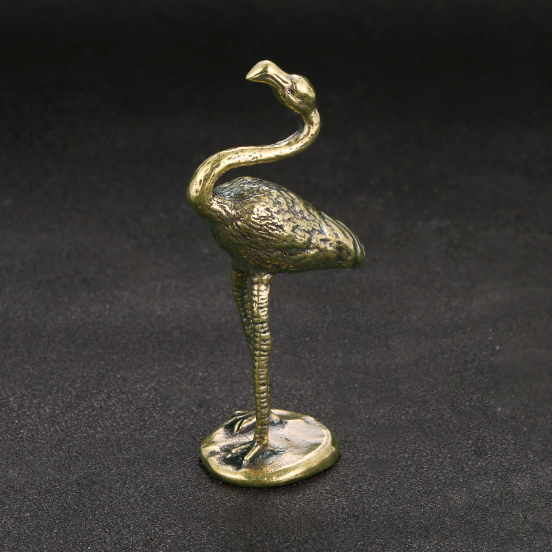 New Brass Flamingo Ornament Decorative Crafts