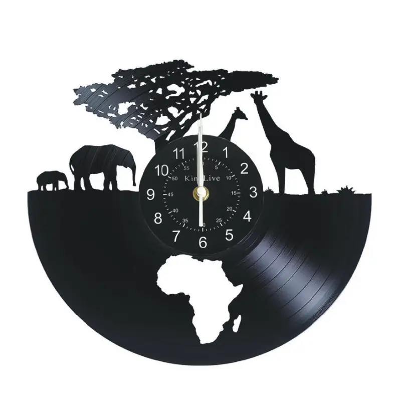 3D Hollow Children's Gift Gramophone Record Wall Clock