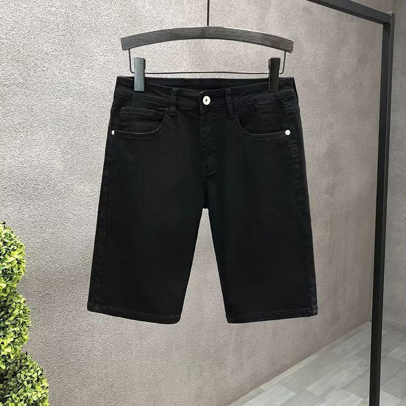 Summer Thin Cropped Denim Shorts For Men
