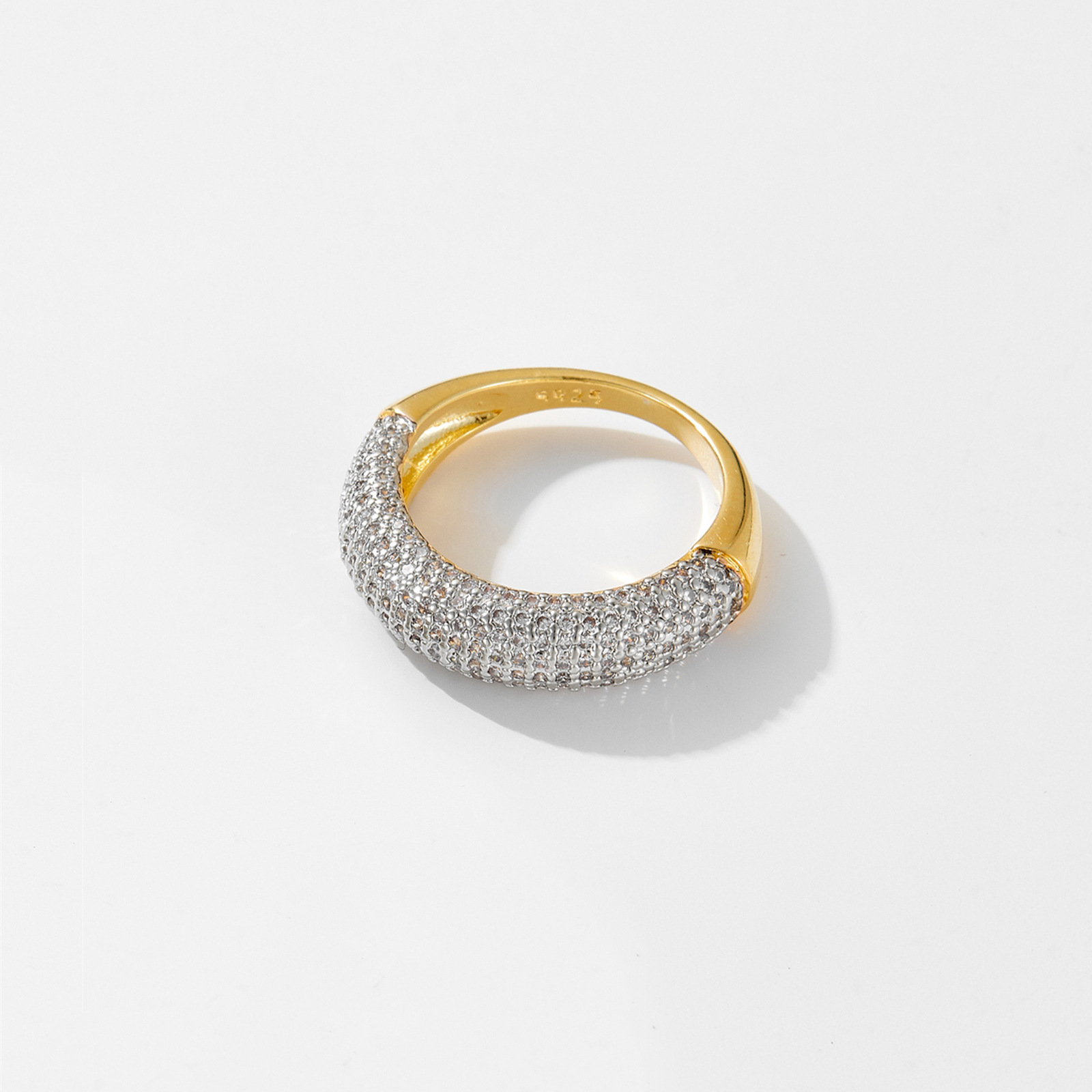 Personalized Advanced Irregular Design Row Diamond Ring
