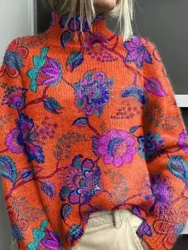 Christmas Abstract Print Casual Cardigan Coat Style8 - Shop at LoveMi