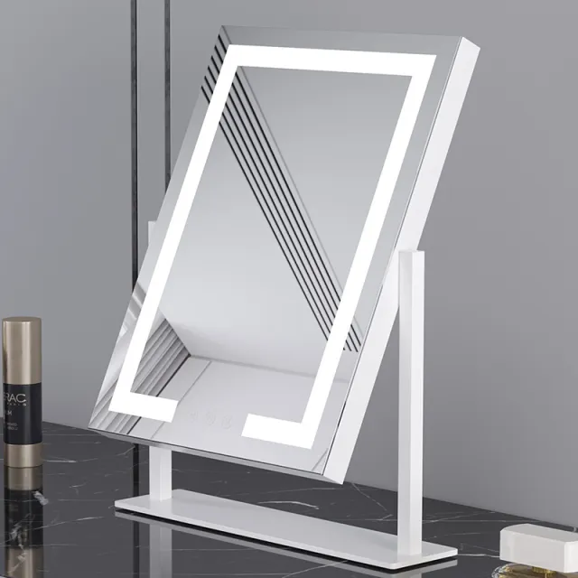 Desktop LED Light Makeup Mirror White - Shop at LoveMi