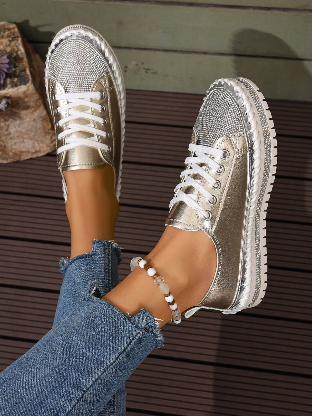 Women’s Plus Size White Sneakers