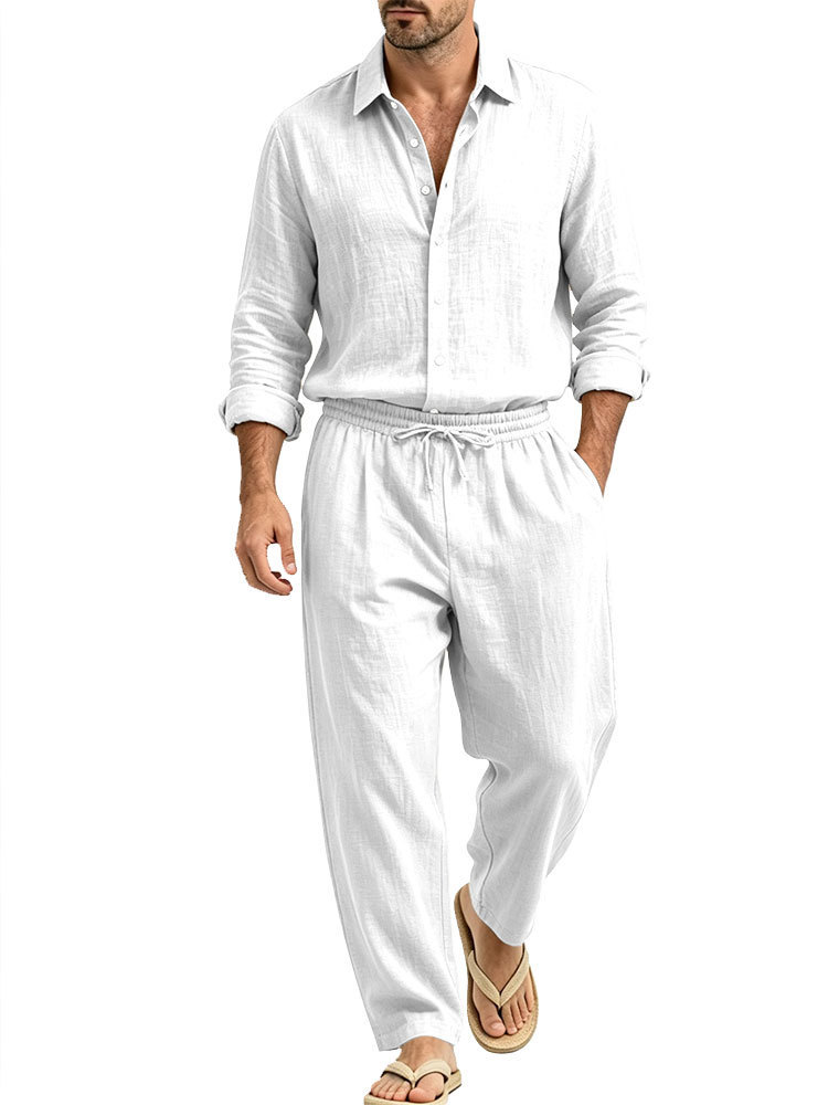 Linen Shirt and Trouser Set, picture 9 of 10