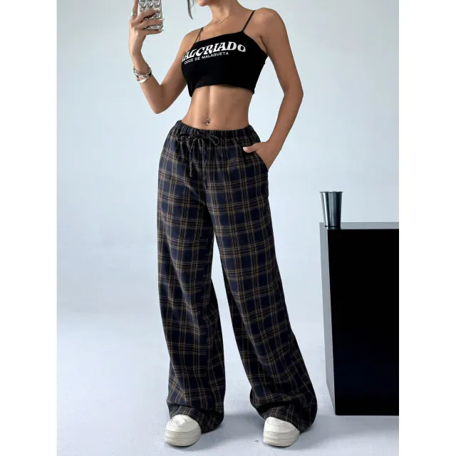 Leopard Print Floral Print Casual Jumpsuit Wide Leg Loose Yellow - Shop at LoveMi