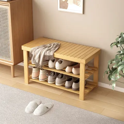 Shoe Changing Stool Door Home Sitting Cabinet Integrated Rack
