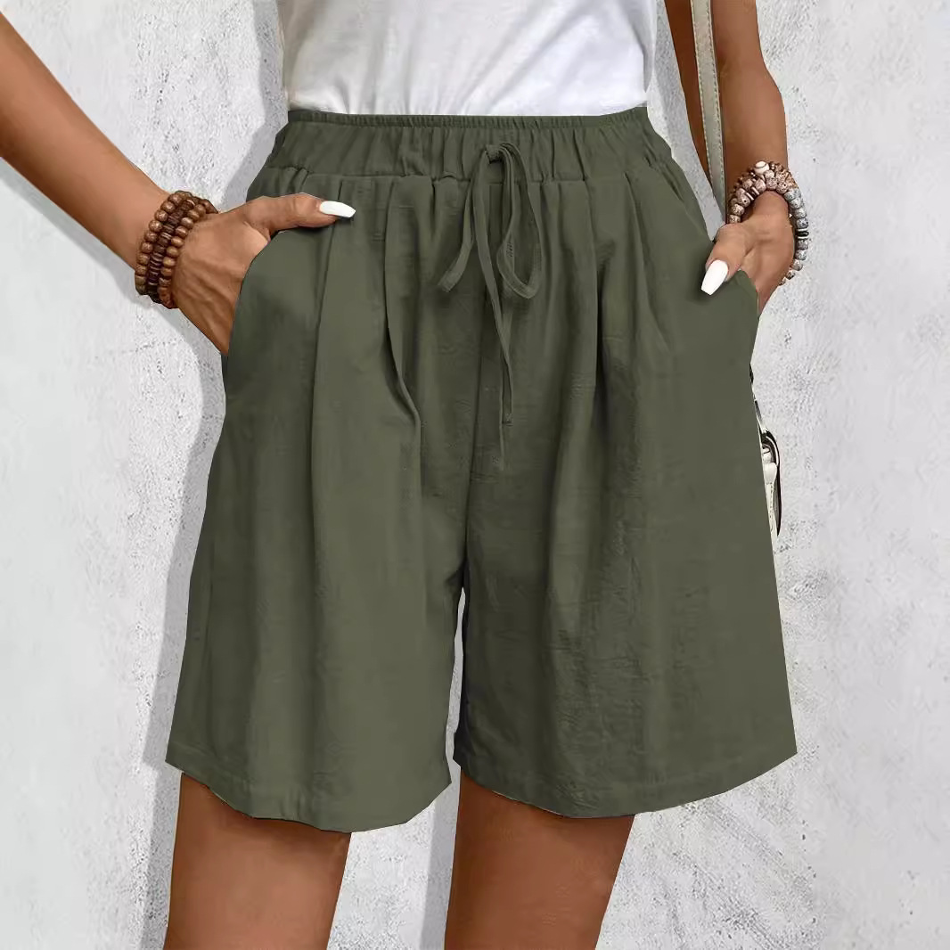 Ice Silk Wide-leg Shorts Casual And Versatile