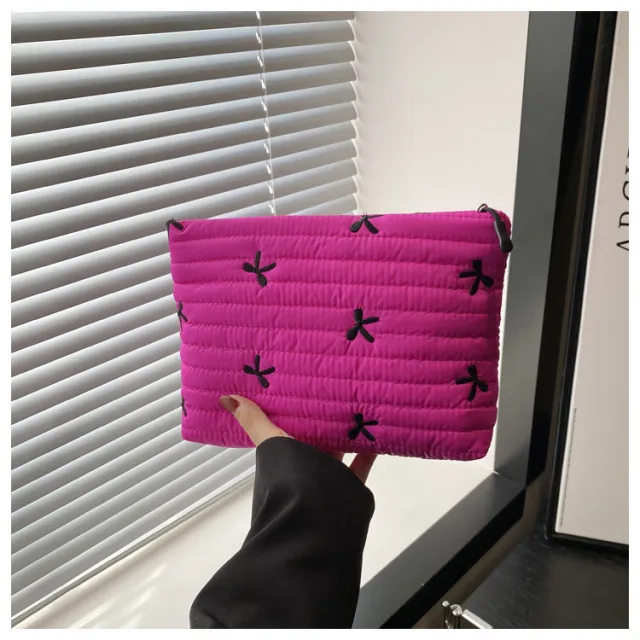 Oxford Cloth Butterfly Print Clutch For Women Rose - Shop at LoveMi