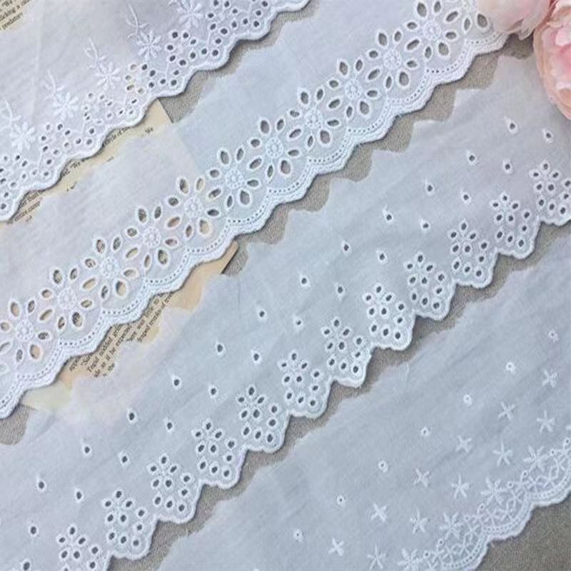 Embroidered Lace Cutout Lace Cotton DIY Clothing Sccessories — image 1