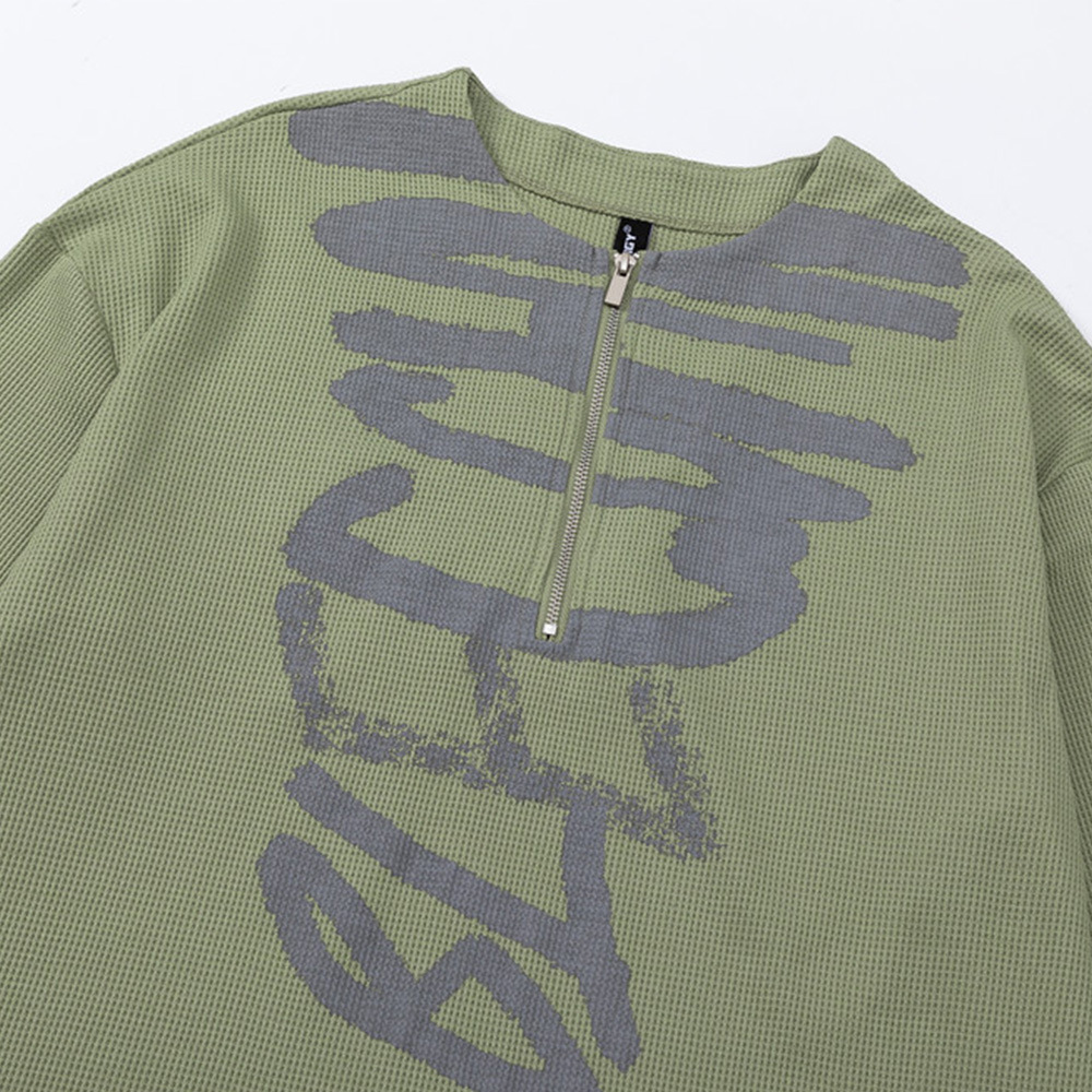 Abstract Graffiti Printing Long Sleeve Men