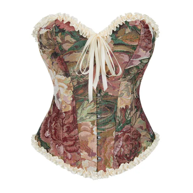 Apricot Flower With Lace Bodybuilding Girdle Breast Support Ladies Multicolor - Shop at LoveMi