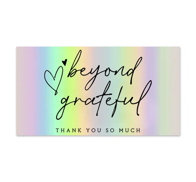 50 SheetsPack 5 9cm Thank You For Supporting My Small Business Laser Thank you Card Kp23 Style - Shop at LoveMi