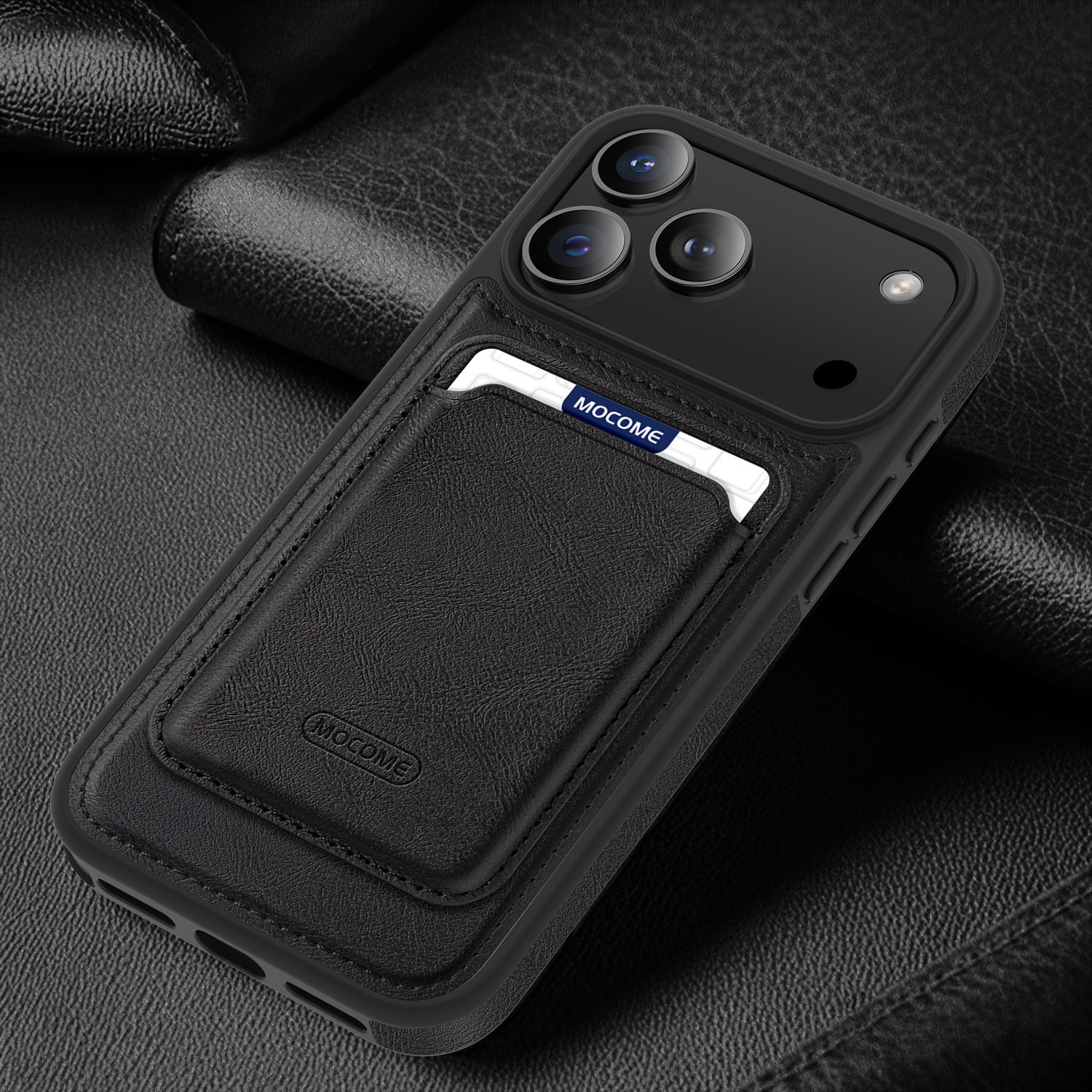 Leather Magnetic Card Holder Phone Case Compatible With The 17 Pro Max