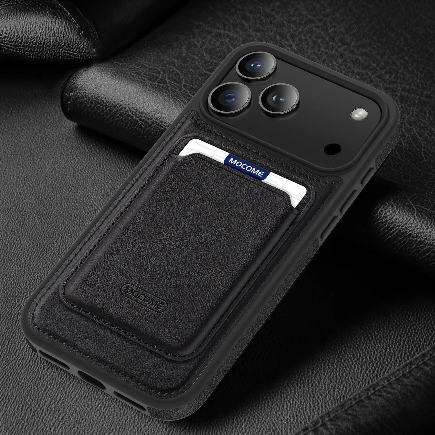 Leather Magnetic Card Holder Phone Case Compatible