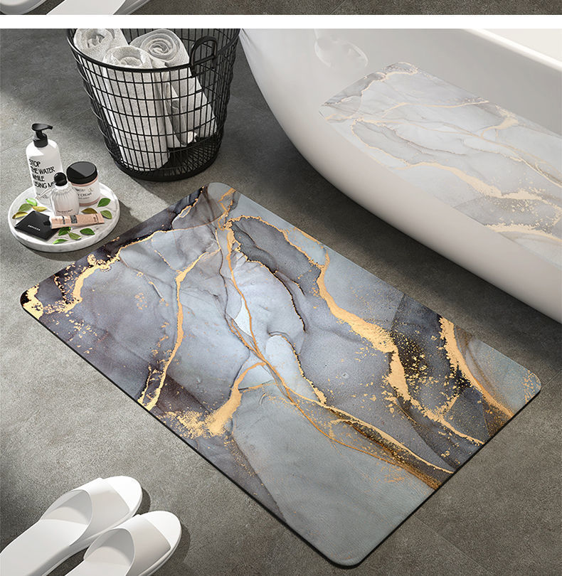 Title 9, Diatom Ooze Bathroom Absorbent Non-slip Floor Mat