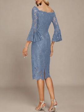 Women's Figure-flattering Heavily Embroidered Dress