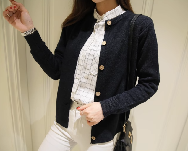 Spring Women's Clothing Knitwear Cardigan Korean Style Sweater