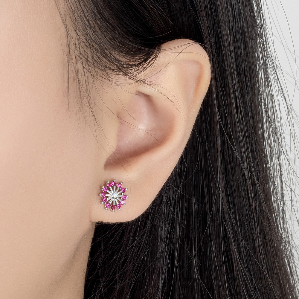 Fashion Special-interest Design Sense Sunflower Ear Studs