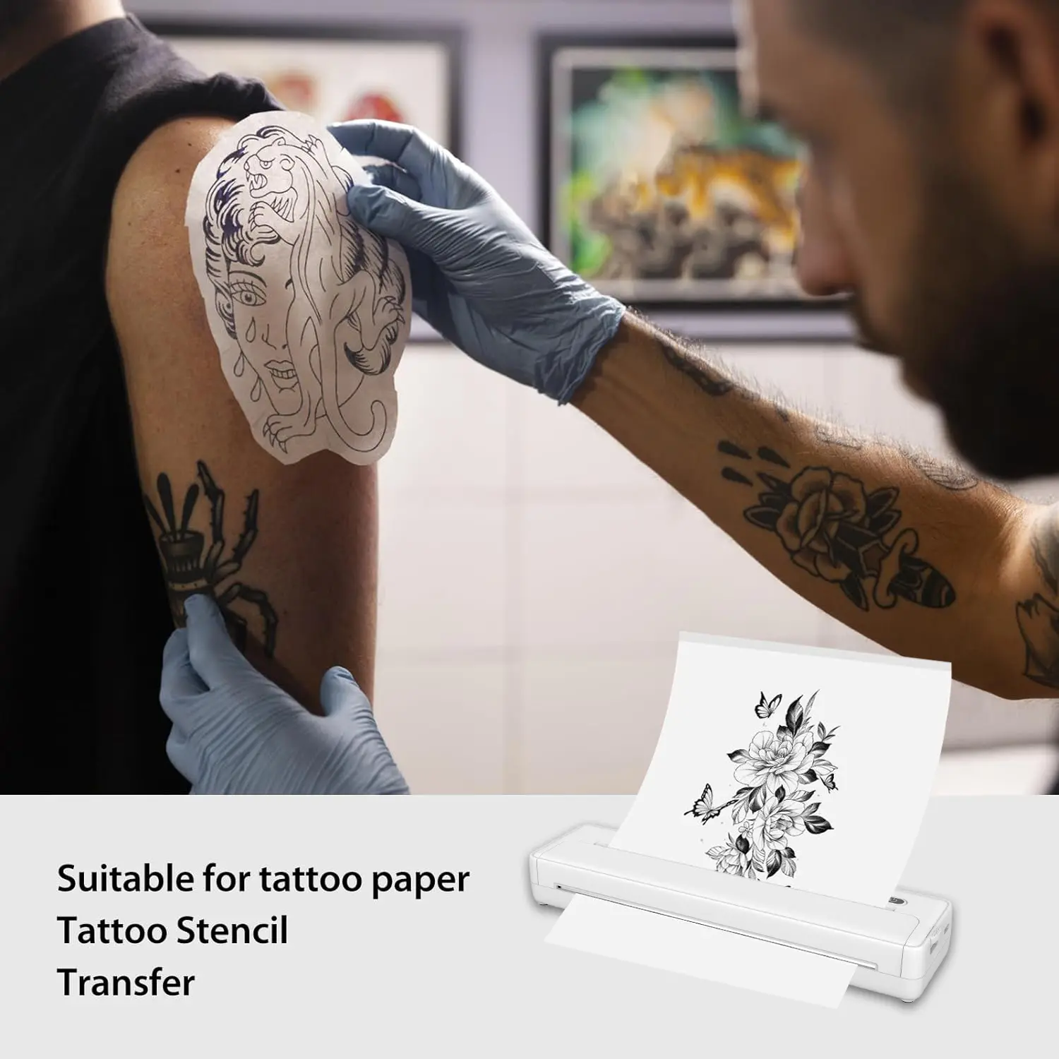 A4 Printer Bluetooth Connection Wireless Mobile Phone