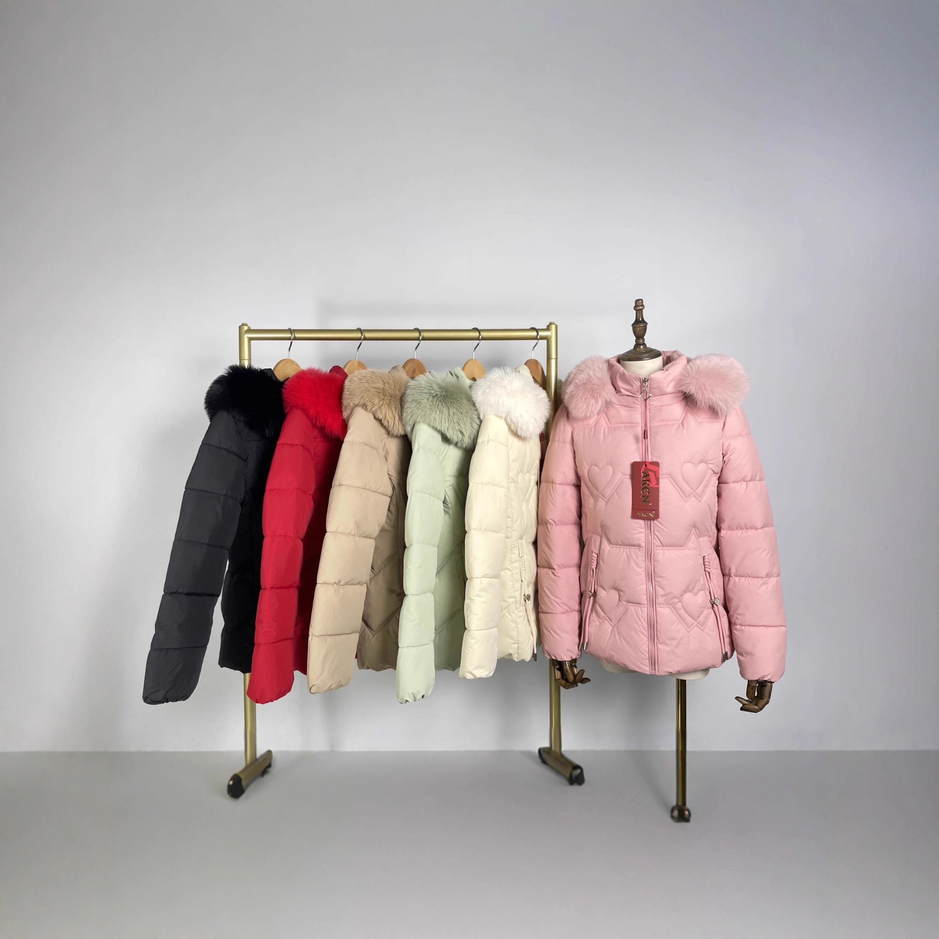 Fur Collar Fashionable Warm Jacket Women
