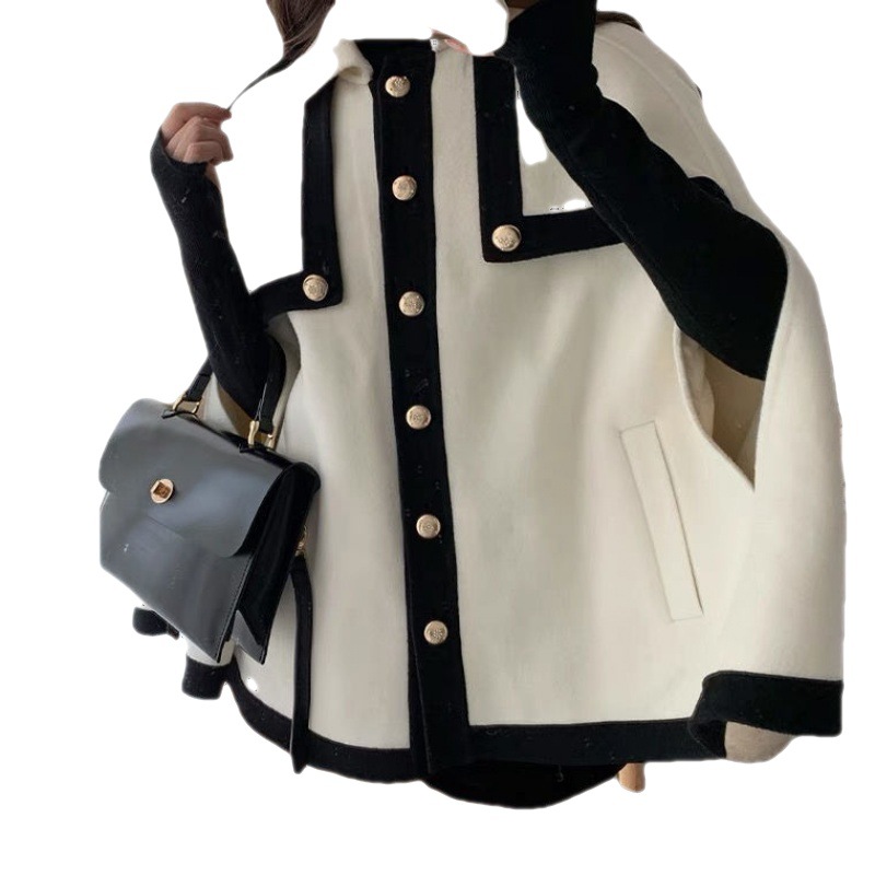 French Style Cape Coat Women's Spring