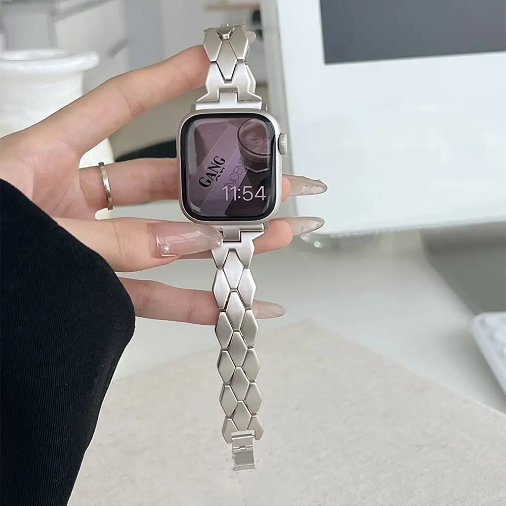 Metal Chain Steel Band Diamond Strap