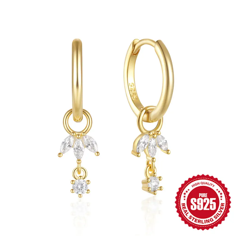 S925 Sterling Silver Temperamental Women's High Sense Mori Fairy Style Earrings