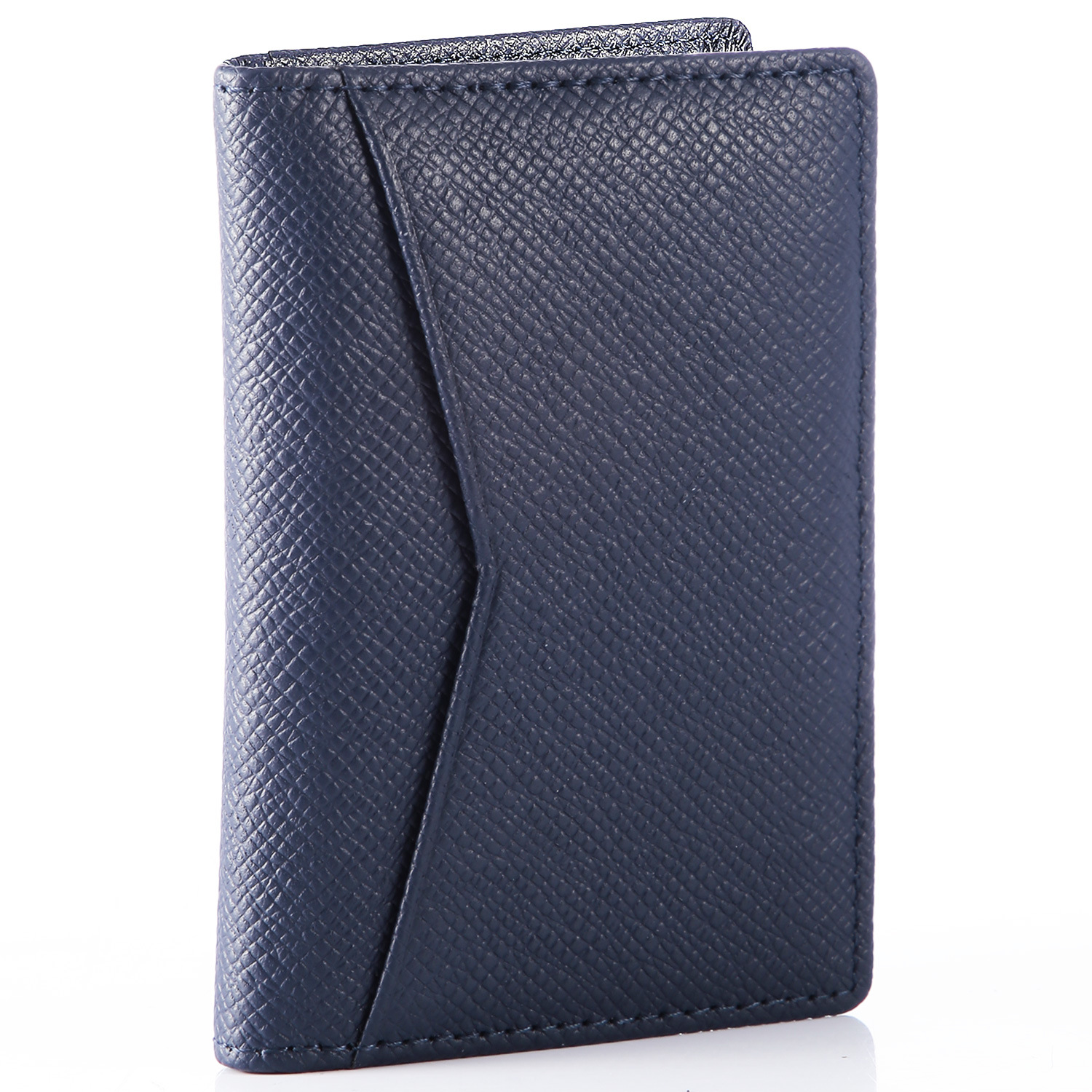 Genuine Leather Card Holder Cross-border Ultra-thin Multi-card-slot Card Clamp Portable Cow Leather Anti-theft Swiping Boutique Wallet