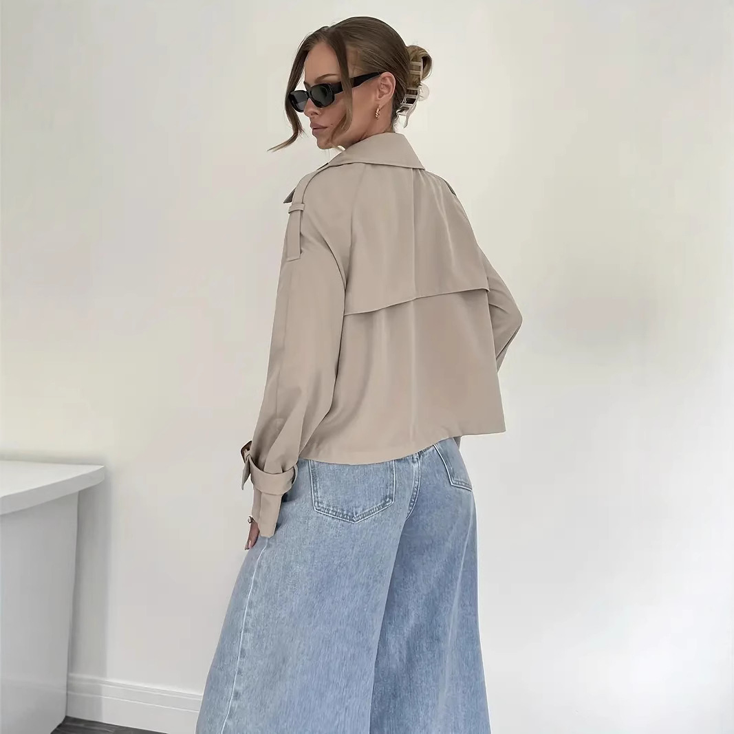 Designer Lapel Fashionable And Versatile Outerwear 3