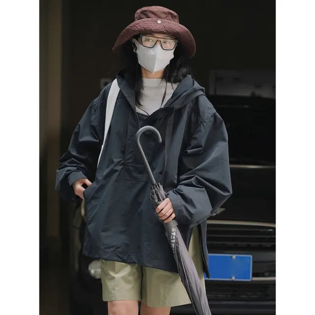 New Korean Style Casual Urban Outdoor Hooded Jacket Slim Profile Windproof Coat Sweatshirt Black - Shop at LoveMi