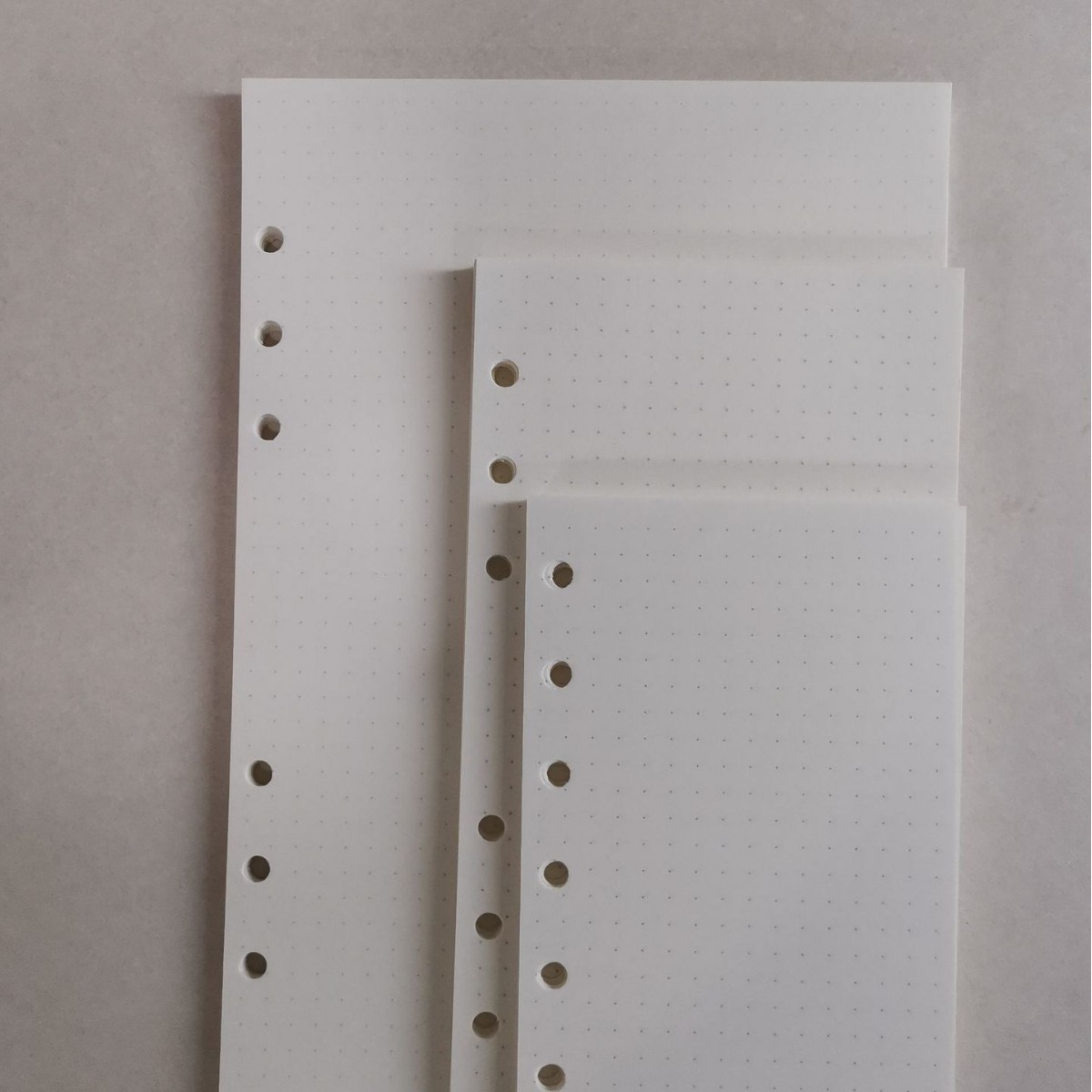 A5 Ivory White Lined Grid Notebook Refill 7