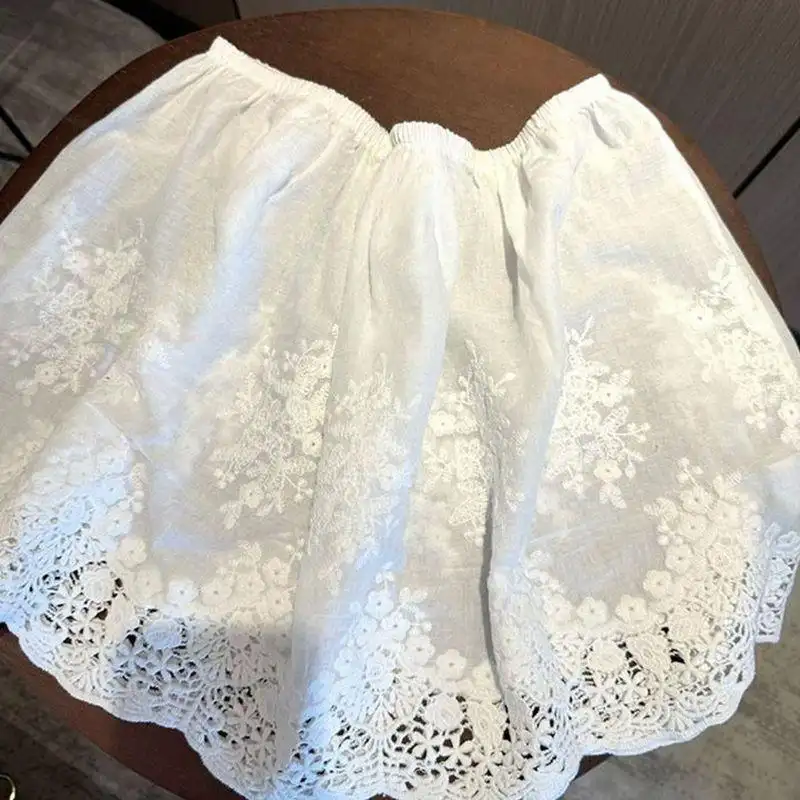 French-style Anti-Exposure Lace Skirt Women's