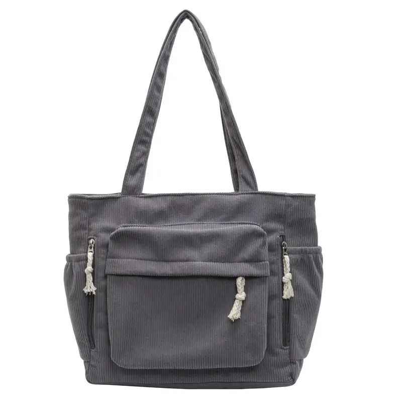 Corduroy Casual Versatile Large Capacity Bag