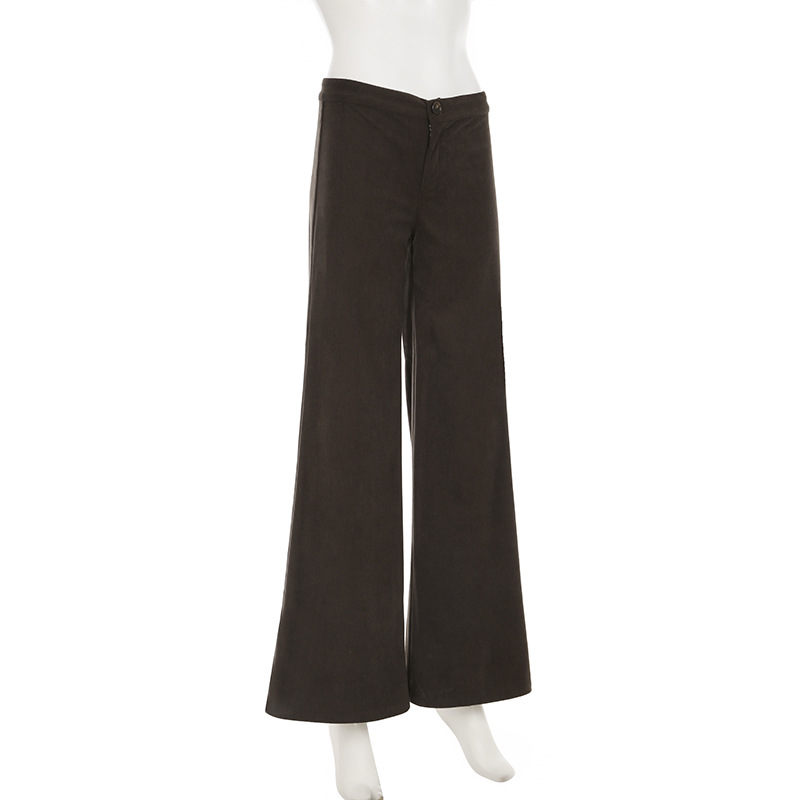 Title 7, Nieuwe dames casual broek, effen kleur, losse r...