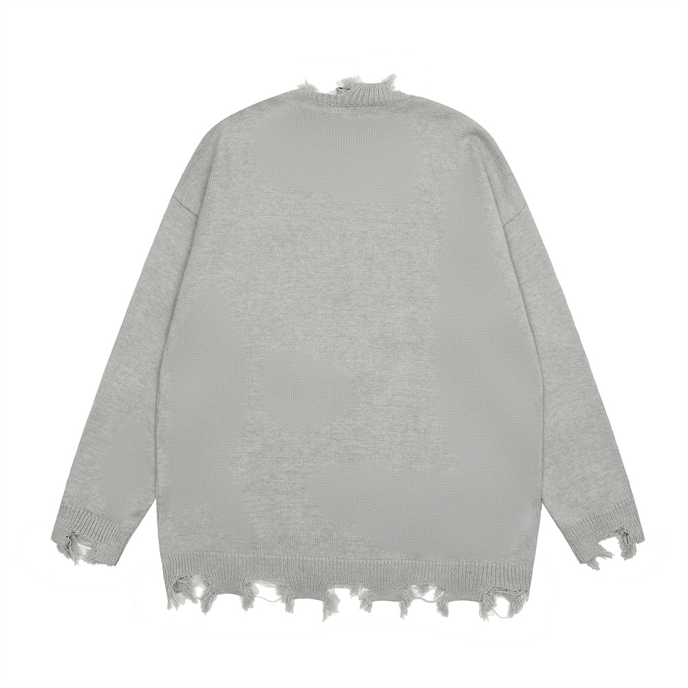 Embroidered Letter Sweater Top Lazy Casual