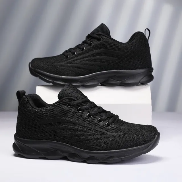 Flat Bottom Sneaker Light Running Black - Shop at LoveMi