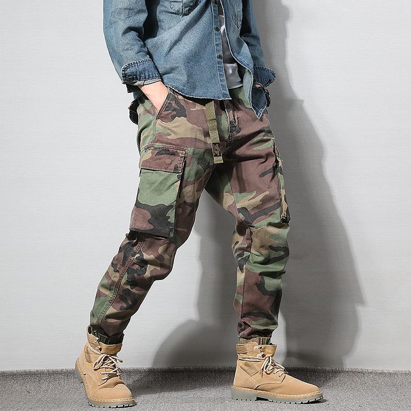 Fashion American Multi-pocket Cargo Pants Men 2