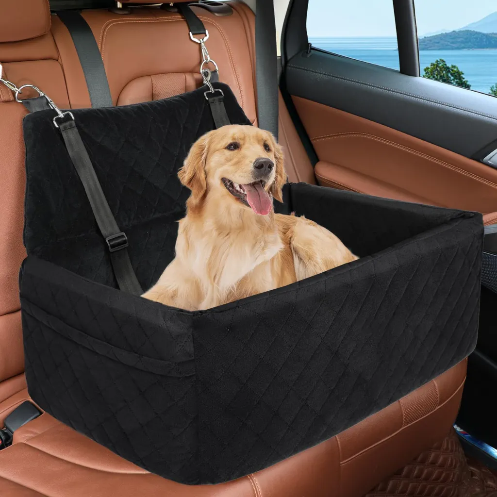 Nylon Car Rear Doghouse Fully Removable And Washable - Black