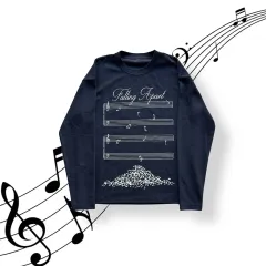 Printed T-shirt Short Sleeve Round Neck Top - Black - View 1