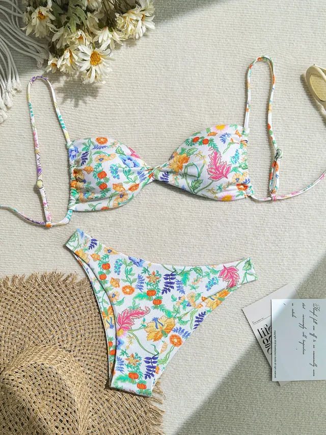 Backless Sexy Beach Two piece Bikini For Women White - Shop at LoveMi