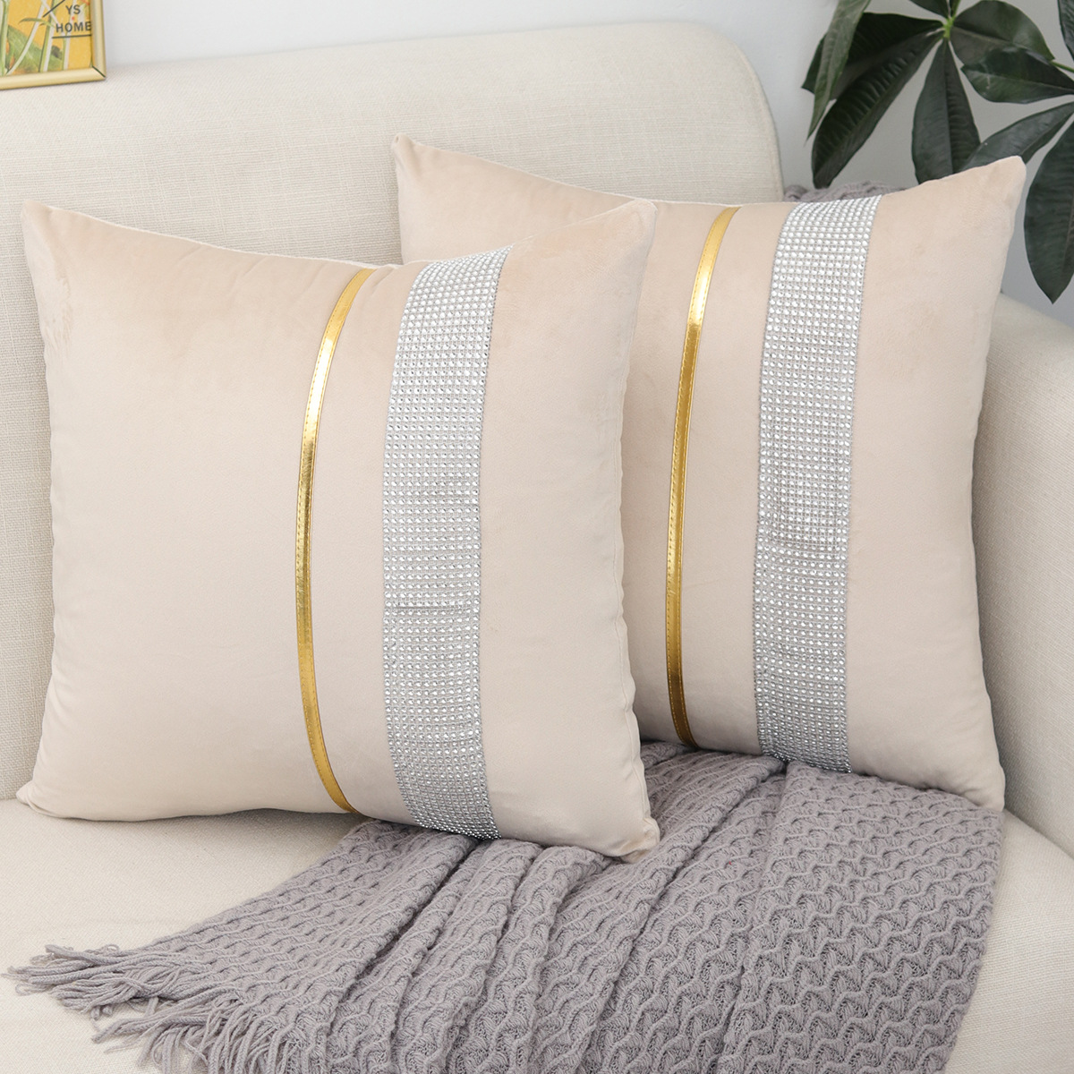 Velvet Headboard Cushion Pillow, picture 3 of 12