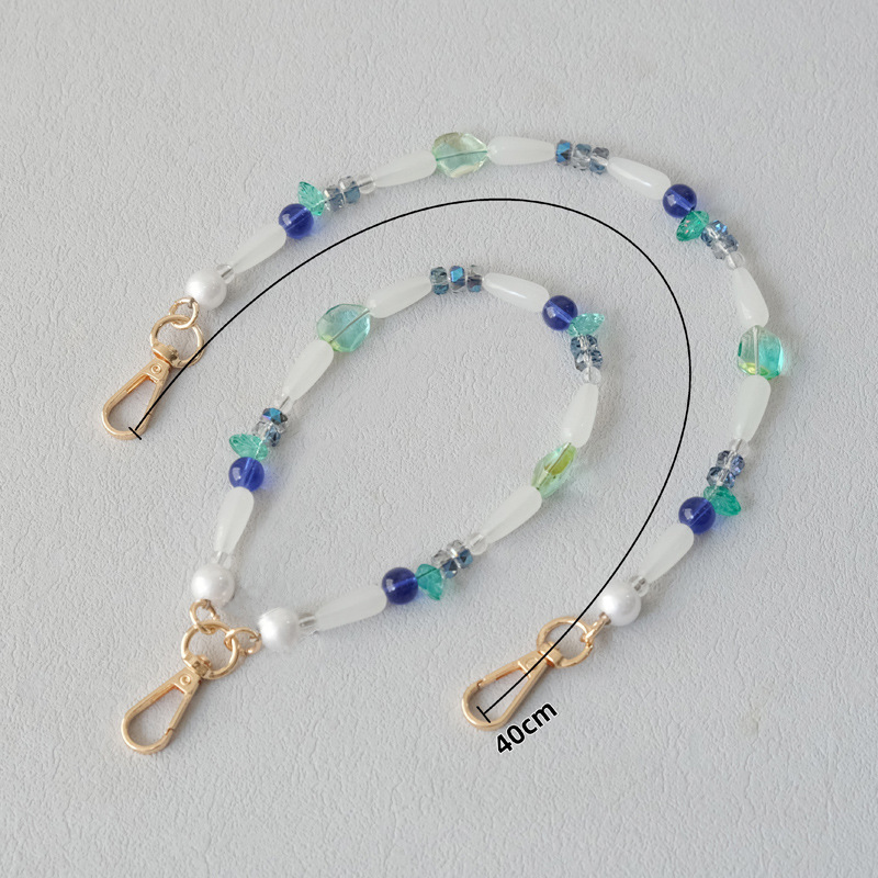 Fashion Bead Bracelet Accessories Crossbody Bag Chain view 2