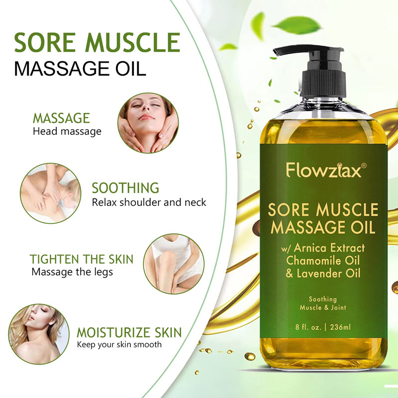 Soothing And Moisturizing Body Massage Oil