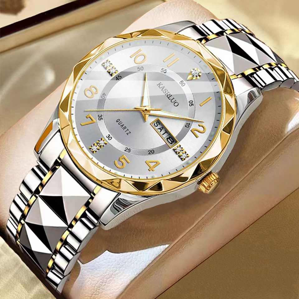 Men's Dual Calendar Fashion Waterproof Luminous Quartz Watch